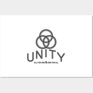 Unity - All For One & One For All Posters and Art